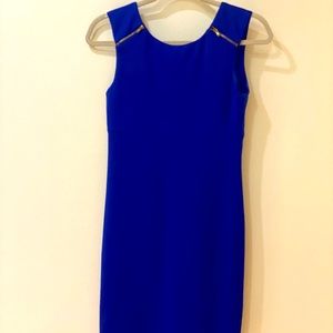 Aqua Royal Blue Dress Size S